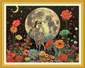 Artvxeay Cross Stitch Kits Stamped Full Range of Embroidery Starter Kits for Beginners Adult DIY 11CT-(Skeleton Flower 16x20 inch) - color: ColorArt32