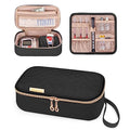 Yarwo Diabetic Travel Case for Blood Glucose Monitor, Test Strips, Syringes - color: Black