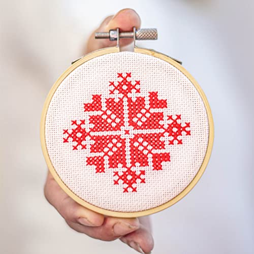 GIEMSON Embroidery Hoop 3 Inch 12 Pieces Small Embroidery Hoops Bamboo Circle Cross Stitch Hoop for Embroidery Art Craft Sewing - size: 3 inch
