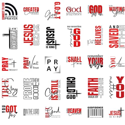 30 Pcs Christian Bible Verse DTF Transfers Ready to Press DIY Craft - style: Christian Bible Verse