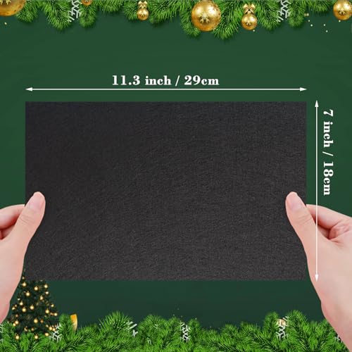 Jtnohx Felt for Crafts, 16 Pcs Felt Fabric, 7"×11.3" Stiff Felt Sheets, Craft Felt Square for Sewing (Black) - color: Black