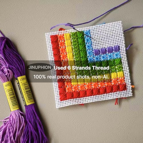 Needlepoint Canvas, 13-Mesh, 20" X 17", Beige Needlepoint Canvas Embroidery Blank Cloth - color: Beige 13-mesh