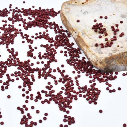 8/0 3mm Tiny Red Glass Seed Beads for Jewelry Making Japanese Round rocailles DIY Craft Approx.1700Pcs - color: Red, size: 3mm 8/0