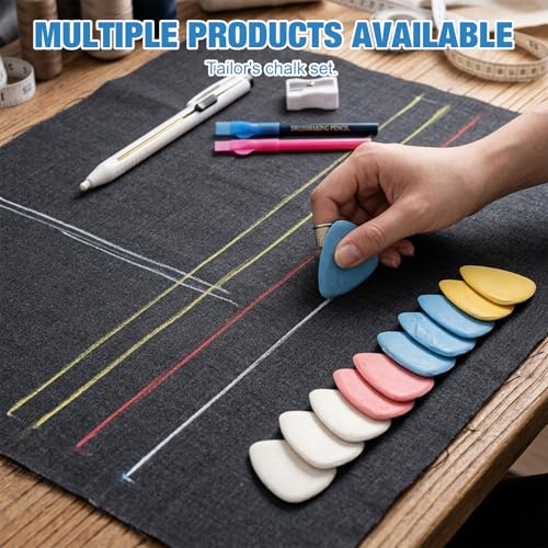 Fabric Marking Set for Sewing and Quilting, Tailor Chalk Kit