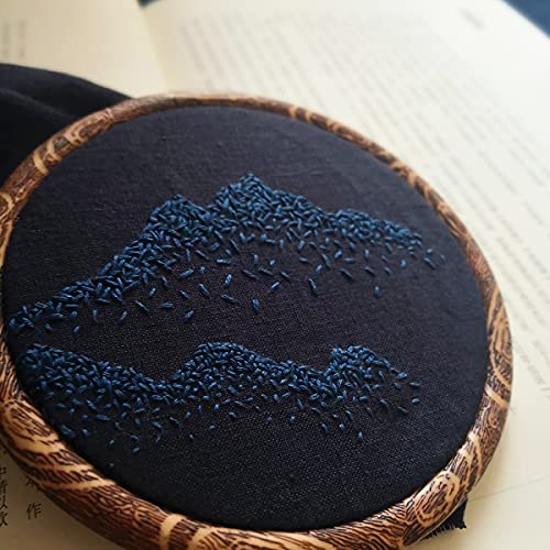 8 Pcs/Set Mini Embroidery Hoops 3 Inch Round Imitated Wood Plastic Display Frame Reusable Circle Cross Stitch Hoop Ring for Art Craft Sewing and Hanging Ornaments Home Decor