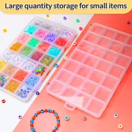 IOOLEEM Bead Organizer Box, 28 Grids 2 Pack Organizer Container Storage - size: 28 Grids (2 pack)