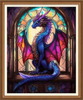 Redxing Stamped Cross Stitch Kits Full Range of Embroidery Starter Kits- Needlepoint Counted Cross Stitch Kits for Beginner Adults 11CT Printed Embroidery Kit-Colorful Dragon Arch 16x20 inch - color: Artskits25