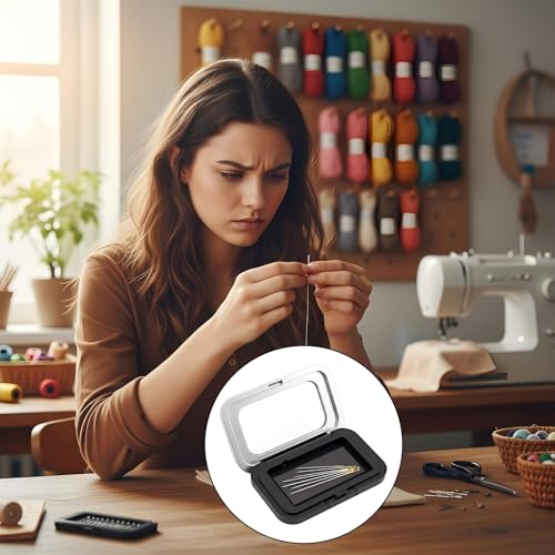 Hecila Magnetic Needle Holder Cases Magnetic Pin Holder Box Under 6.5cm