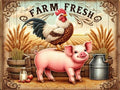 Dugsmgd Farm Diamond Art Kits for Adults, Diamond Painting Kits 16X12 Inch - color: Farm