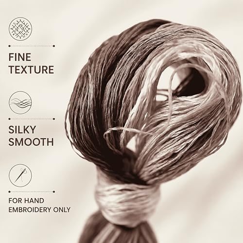 Mulberry Silk Floss Embroidery Thread Floss-Cross Stitch Threads China Silk Woven Jewelry Threads DIY Sewing Kits (59) - color: 59