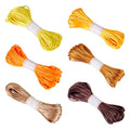 Elecrelive 6 Bundles Polyester Embroidery Floss 3mm Cross Stitch Threads - color: Yellow, Orange