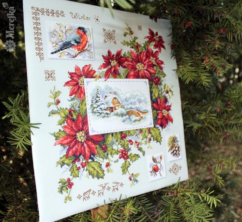 Cross-Stitch Winter Sampler Kit by Merejka