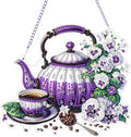 ARPADAMO teapot Diamond Art Kits for Adults, Acrylic Hanging Suncatcher - color: DP05096