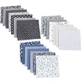 21 Pcs 10" x 10" Quilting Fabric Patchwork Squares Sheets Cotton Floral Printed Precut Fabric Sheets Cloths for DIY Sewing Scrapbooking Quilting (Color 2)