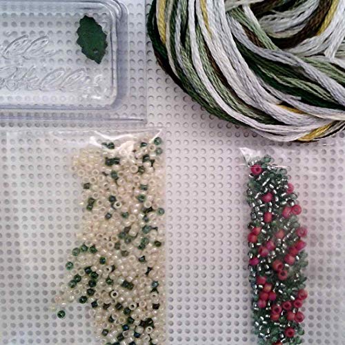 Snowy Owlet Beaded Counted Cross Stitch Christmas Ornament Kit Mill Hill 2016 Winter Holiday MH181633