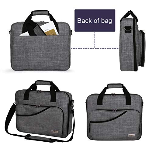 BAGLHER Cross Stitch & Embroidery Organizer Bag - Large Portable Project Storage with 3 Compartments, Travel Friendly Carrying Case for 11.2" Hoops, Threads, Supplies (Gray) - color: gray