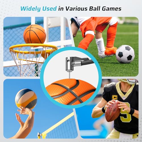 Pumteck 20pcs Ball Pump Inflation Needles with Portable Storage Case