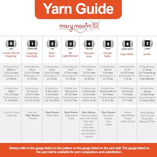 Mary Maxim Starlette Yarn, Soft Acrylic Yarn, 3.5 OZ 180 Yards Burnt Orange - color: Burnt Orange