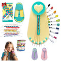 Choose Friendship Bracelet Making Kit – DIY Craft Loom for Kids Ages 8+, New & Improved Design, Includes 20 Threads, Makes 8 Bracelets, Yellow “Taffy” - color: Taffy