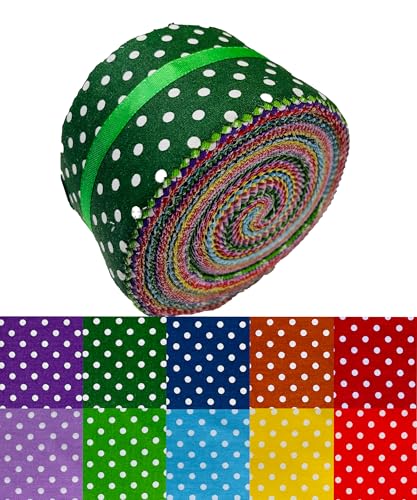 100% Cotton Quilting Fabric Jelly Roll Fabric-Dot - color: Dot