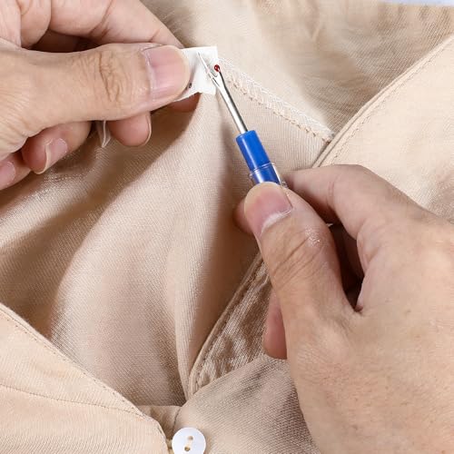Molain 4 Pcs Seam Ripper Tool Seam Rippers for Sewing Seam Thread Removers Stitch Rippers Handy Unpicker Ergonomic Grip Stitch Remover Tool Stitch Ripper for Sewing Crafting Embroidery