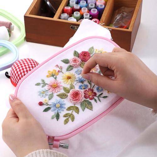 3 Size Square Embroidery Hoop Set Embroidery Hoops, Multi-Color