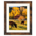 AEVETE Picture Frame 8x10 Dark Brown Photo Frames Rustic for Wall and Desk - color: Rustic Brown, size: 8x10