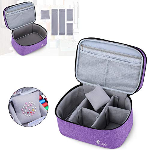 Luxja Double-Layer Large Sewing Organizer, Purple - color: Purple, size: Large