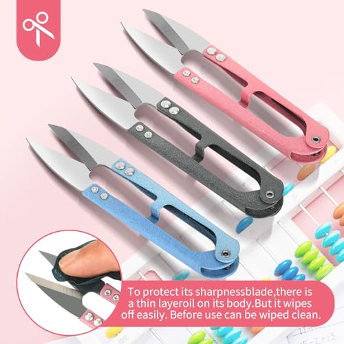 CZZXI 3PCS Thread Snips, High-Carbon Steel Thread Cutter
