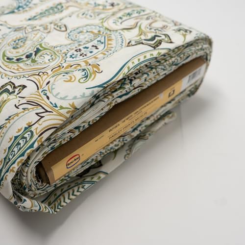 ROC-lon® 100% Cotton, 108" Wide, Preshrunk, Lightweight, Quilt Backing Fabric for Sewing and Craft Paisley Green, Cut by Yard - color: Paisley Green, size: Cut by the yard