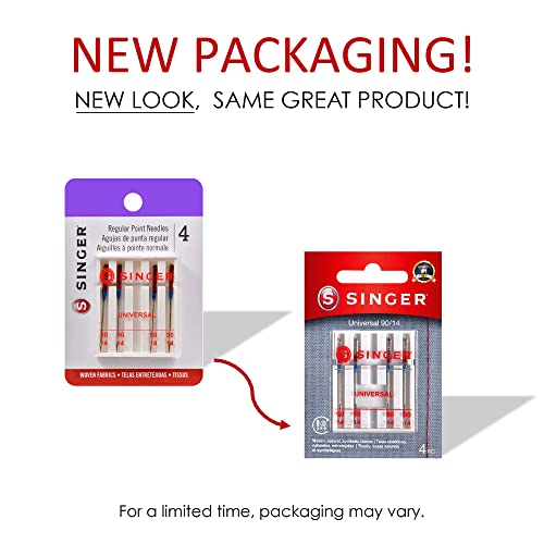SINGER 04736 Sewing Machine Needles, 5-Pack, 90/14 - style: 90/14