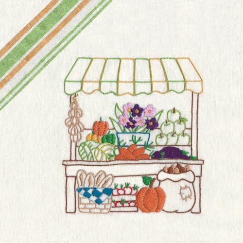 Stitcher's Revolution Farmer’s Market Stitcher’s Revolution Iron on transfers for Embroidery white