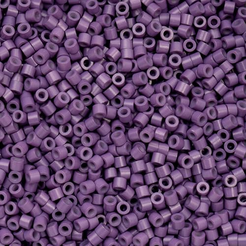 John Bead 25g Cylin Beads Opaque Dark Mauve 11/0 Glass Cylindrical Seed Beads for Jewelry Bracelets Necklaces Earrings Making Embroidery - color: Dark Mauve