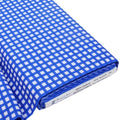 Threadart Spring Picnic Royal Gingham Cotton Quilting Fabric - By the Yard - color: Royal Gingham 4, size: 1 YARD CUT