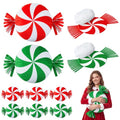 Weysat 6 Sets Christmas Candy Tied Pillow Craft Kit Peppermint Red Green - style: Christmas Candy