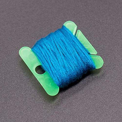DYNWAVE 200 Pieces Embroidery Floss Bobbins, Cardboard Floss Bobbins for Stitch Embroidery DIY Sewing Storage String Organizer, White