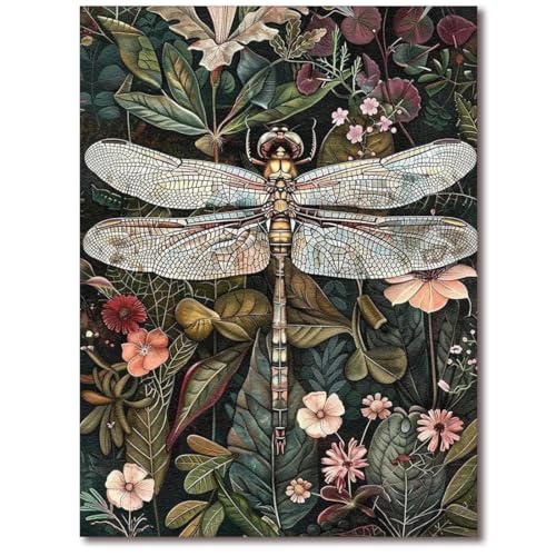 Tiwabb Dragonfly Stamped Cross Stitch Kits for Adults Beginners - color: Cross Stitch 0630-04