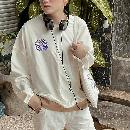 GLOBLELAND 4 Sheets Snowflake Firework Water Soluble Embroidery Pattern - color: Snowflake Firework