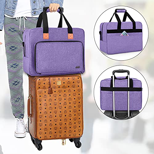 LUXJA Portable Tote Sewing Machine Bag, Pruple - color: Purple