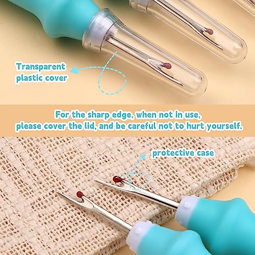 Seam Ripper, 5 PCS Green Seam Rippers for Sewing, Stitch Remover Tool - color: Green