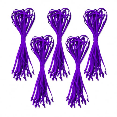 Mandala Crafts Purple Christmas Ribbon Ornament Hangers Loops, 100 PCs - color: Purple