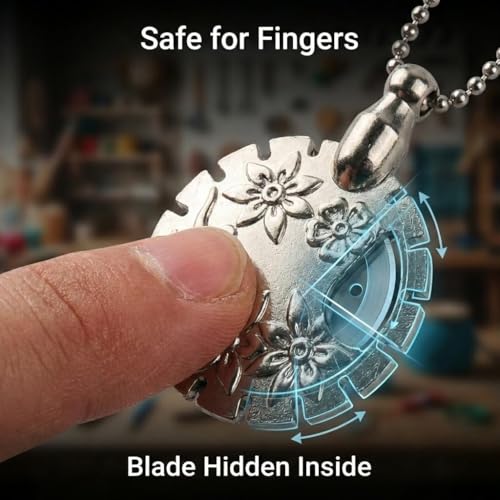 SHSEEN Yarn Cutter Pendant Necklace for Knitting and Crochet