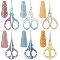 Honoson 6 Pcs Small Embroidery Scissors, 3.6", Mixed, Vibrant Colors - color: Vibrant Colors
