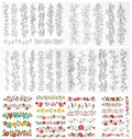 4PCS Stick and Stitch Embroidery Patterns, Water Soluble Embroidery Pattern