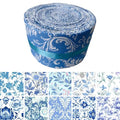 40P Cotton Jelly Roll Fabric Strips for Quilting and Sewing,Blue Floral - color: Blue Floral