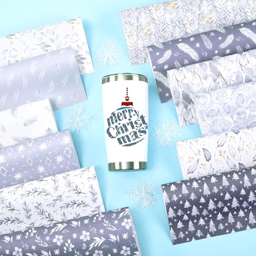 HTVSTD Winter Sublimation Transfer Ink Paper 12 Sheets 12 * 10in - color: fall 16