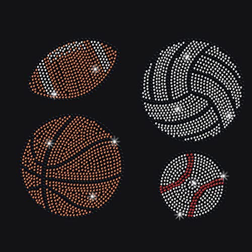 NBEADS Ball Rhinestone Iron on Hotfix, Heat Transfer Decal Bling Rhinestone Decals Rhinestone Heat Transfer Patch Clothing Repair Applique for T-Shirt Clothing Pants Bags - color: Ball
