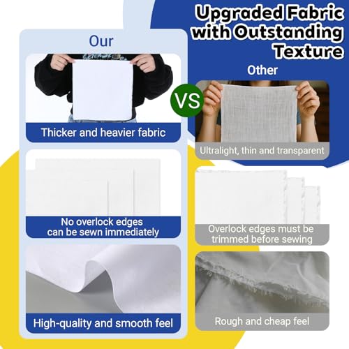 SHENLIU 100Pcs 10x10In Cotton Fabric Squares Precut Quilting Fabric Bundles
