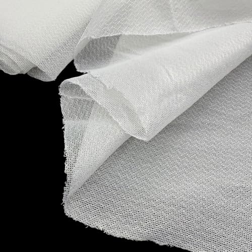 White No Show Mesh Embroidery Stabilizer Backing,150cm*1y Fusible Interlining for Machine Embroidery and Hand Sewing - size: no show mesh 59"x 1y