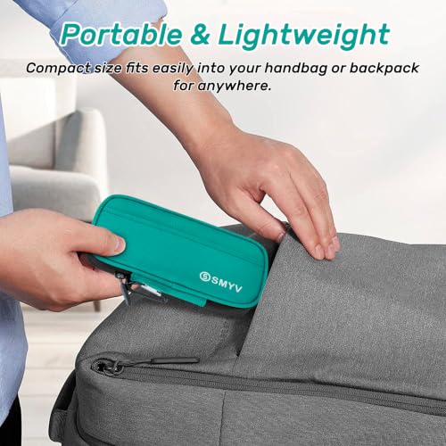 SMYV Insulin Cooler Travel Case with 2 TSA Approved Ice Packs, Cyan - color: Cyan